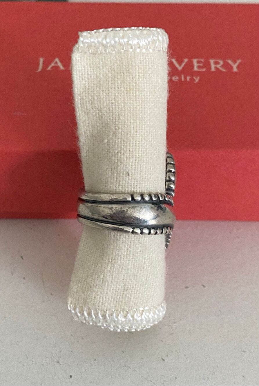 James Avery Retired Paisley Bypass Ring - Picture 4 of 5